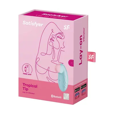 Satisfyer Tropical Tip vibrációs csikóizgató (lila) (APP-os).