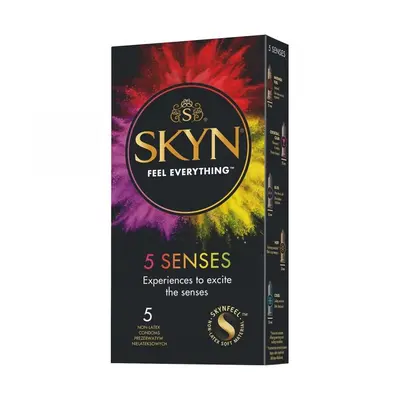 Skyn 5 Senses latex mentes óvszer válogatás (5 db)