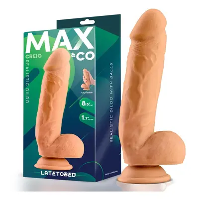 Max & Co Creig realisztikus, tapadótalpas dildó (22 cm)