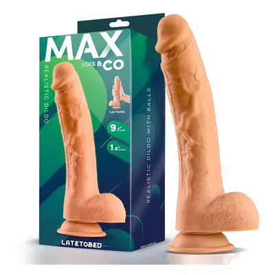 Max & Co Lois realisztikus, tapadótalpas dildó (24 cm)