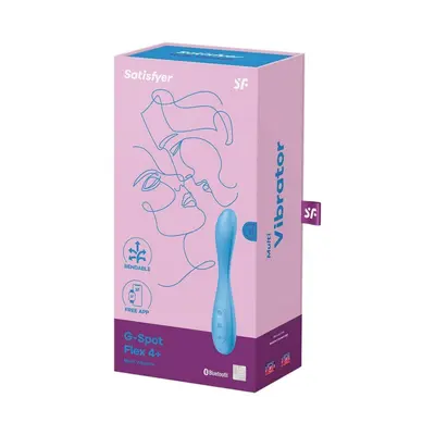 Satisfyer G-Spot Flex 4+ g-pont vibrátor (kék) (APP-os)