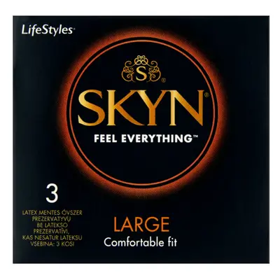 Skyn Large 3 db latex mentes, nagyméretű óvszer