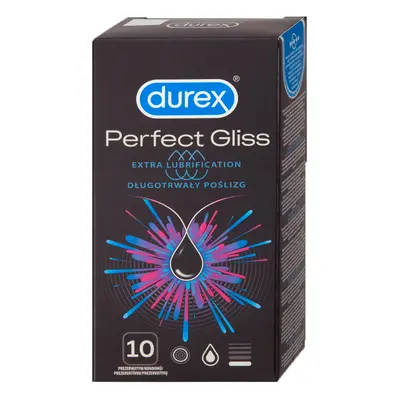 Durex Perfect Gliss megerősített falvastagságú, extra síkosítású óvszer (10 db)