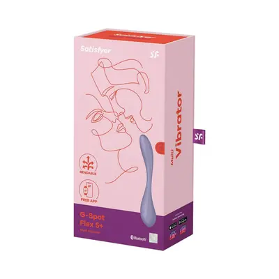 Satisfyer G-Spot Flex 5+ g-pont vibrátor (lila) (APP-os)