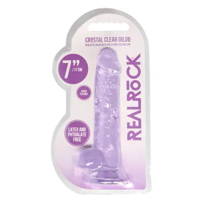 RealRock realisztikus, tapadótalpas dildó, herékkel (15 cm)