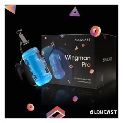 Blowcast Wingman Pro maszturbátor, fel-le mozgással, vibrációval, melegítő funkcióval