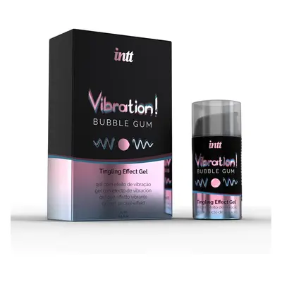 INTT Vibration! Bubble Gum stimuláló gél hölgyeknek, eper aromával (15 ml)