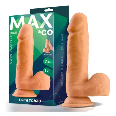 Max & Co Dimi realisztikus, tapadótalpas dildó (19,5 cm)