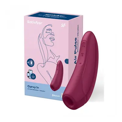 Satisfyer Curvy 1+ léghullámos csiklóizgató, vibrációval (piros) (APP-os)