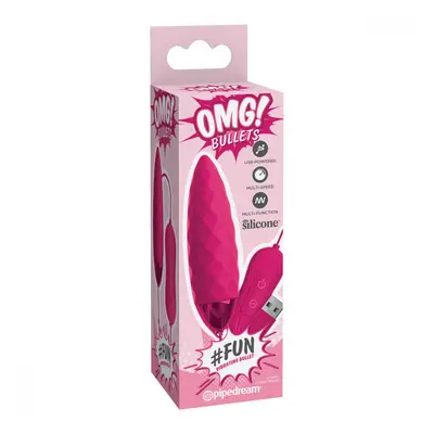 OMG! Bullets Fun USB-s vibrációs tojás (lila)