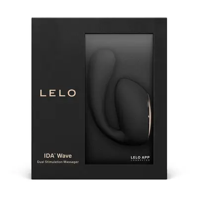 Lelo Ida Wave kétmotoros vibrátor, rotáló szárral (fekete) (APP-os)