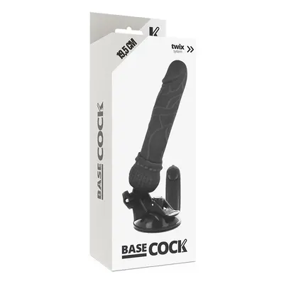 Basecock tapadótalpas vibrátor, vezetékes távirányítóval (világos bőrszín - 19,5 cm)