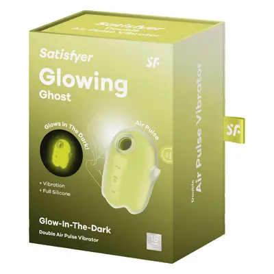 Satisfyer Glowing Ghost léghullámos csiklóizgató, vibrációval (sárga)