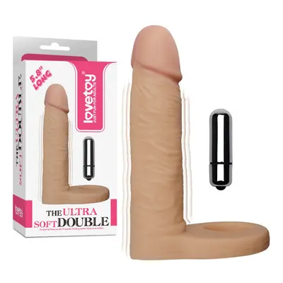 LoveToy The Ultra Soft Double dildó, vibrációval (5,8")