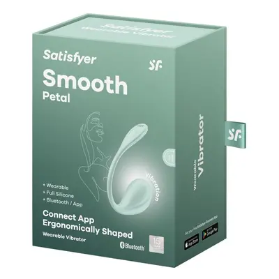 Satisfyer Smooth Petal vibrációs tojás (világoszöld) (APP-os)