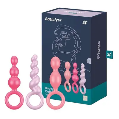 Satisfyer Plugs Booty Call 3 db-os análdildó szett (színes)