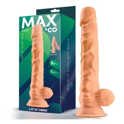 Max & Co Clint realisztikus, tapadótalpas dildó (24 cm)