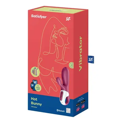 Satisfyer Hot Bunny kétmotoros csiklóágas vibrátor, melegítő funkcióval (APP-os)