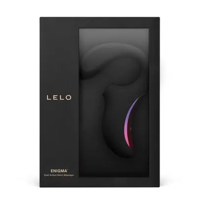 Lelo Enigma vibrátor, léghullámos csiklóizgatóval (fekete)