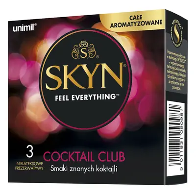 Skyn Cocktail izesített, latex mentes óvszer (3 db)