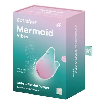 Satisfyer Mermaid léghullámos csiklóizgató, vibrációval (pink/lila)