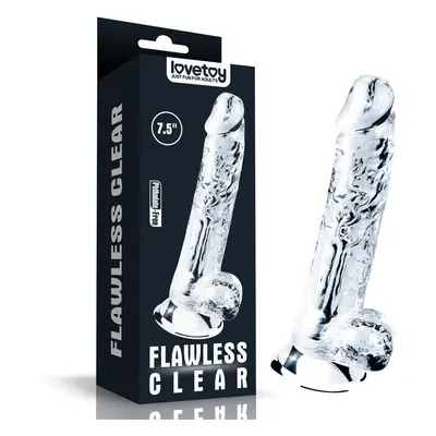 LoveToy Flawless tapadótalpas dildó (7,5")