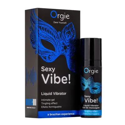 Orgie Sexy Vibe Liquid Vibrator - csikló stimuláló gél hölgyeknek, extra bizsergetéssel (15 ml)