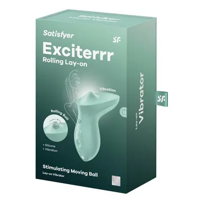 Satisfyer Exciterrr vibrációs csiklóizgató, mozgó golyócskával (zöld)