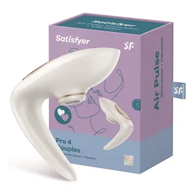 Satisfyer Pro 4 Couples, párvibrátor, léghullámos klitorisz izgatóval