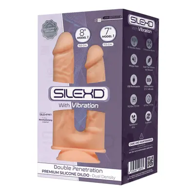 Silexd Double Penetration prémium dupla vibrátor (17,5 cm & 19,5 cm)