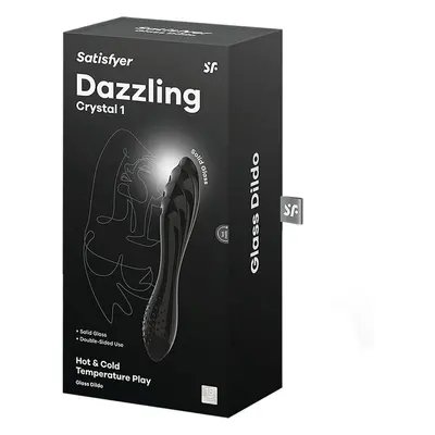 Satisfyer Dazzling Crystal 1 üveg dildó (fekete)