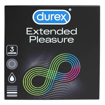 Durex Extended Pleasure 3 db óvszer, késleltető hatású síkosítóval.