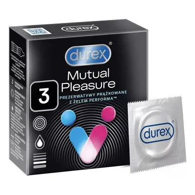 Durex Mutual Pleasure 3 db redőzött, késleltetős óvszer