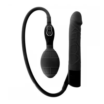 Silicone Classic felpumpálható vibrátor (fekete)