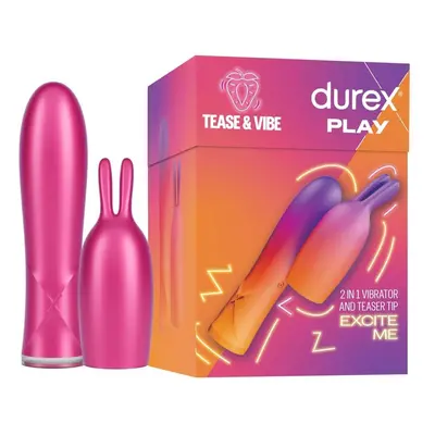 Durex Vibe & Tease minivibrátor, feltéttel