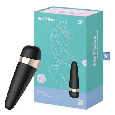 Satisfyer Pro 3 + léghullámos csiklóizgató, vibrációval