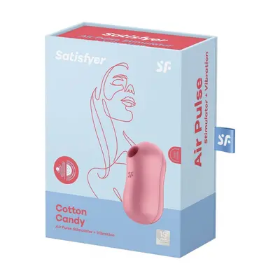 Satisfyer Cotton Candy léghullámos csiklóizgató, vibrációval (rózsaszín)