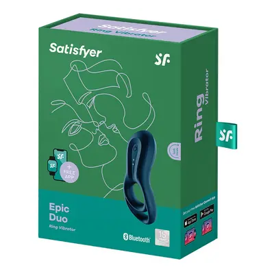 Satisfyer Epic Duo vibrációs péniszgyűrű (APP-os)