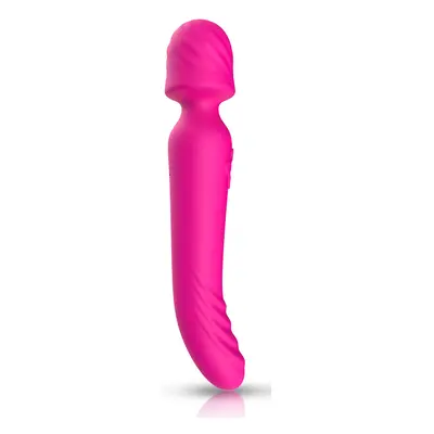 2in1 masszírozógép és vibrátor, melegítő funkcióval (pink)