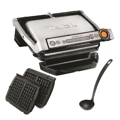 Elektromos grill Tefal Optigrill + gofri kiegészítővel GC716D12