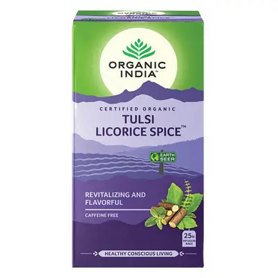 Tulsi LICORICE SPICE Édesgyökér, filteres bio tea, filter - Organic India