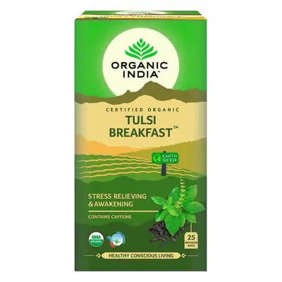 Tulsi BREAKFAST, filteres bio tea, filter - Organic India