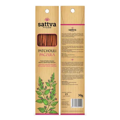 Füstölő, pacsuli 30g - Sattva Ayurveda