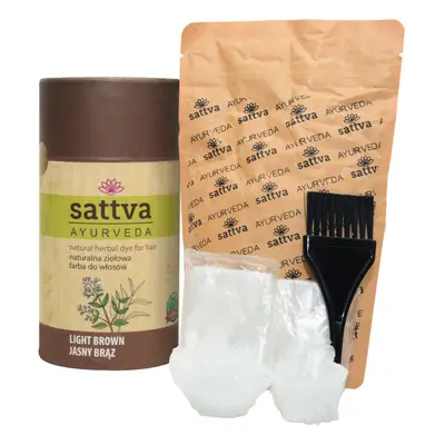 Henna - Természetes növényi hajfesték - világosbarna 150g - Sattva Ayurveda