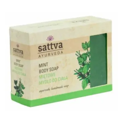 Ajurvédikus kézműves szappan - Menta 125g - Sattva Ayurveda