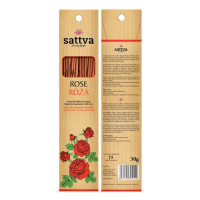 Füstölő, rózsa 30g - Sattva Ayurveda