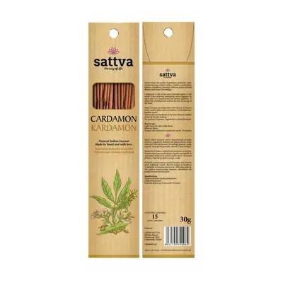 Füstölő, kardamom 30g - Sattva Ayurveda