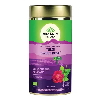 Tulsi SWEET ROSE Édes Rózsa, szálas bio tea, 100g - Organic India