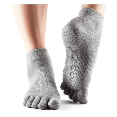 Jóga zokni - ToeSox Ankle Full-toe szürke