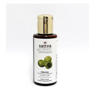 Lágyító és fényesítő hajtonik hennával és amlával 100ml - Sattva Ayurveda